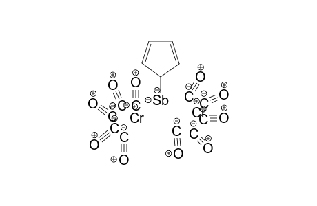 Chromium(I) cyclopenta-2,4-dien-1-ylantimony decacarbonyl