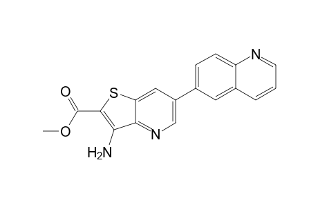 Methyl 3-amino-6-(quinolin-6-yl)thieno[3,2-b]pyridine-2-carboxylate