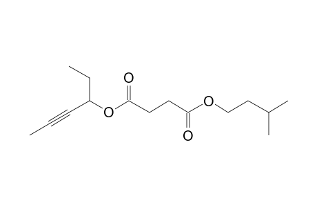 Succinic acid, 3-hex-4-ynyl 3-methylbutyl ester