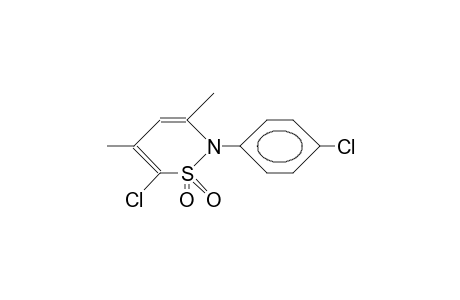 1-Chloro-2,4-dimethyl-N-(4-chloro-phenyl)-1,3-butadiene-1,4-sultame