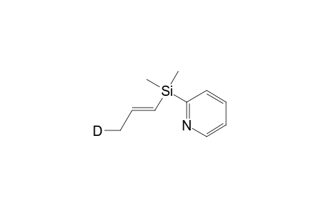 Pyridine, 2-(dimethyl-1-propenyl-3-D-silyl)-, (E)-