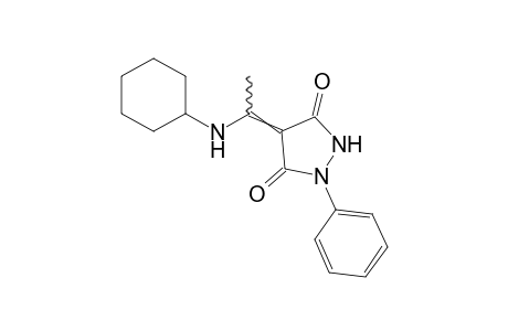 4-[1-(cyclohexylamino)ethylidene]-1-phenyl-3,5-pyrazolidinedione