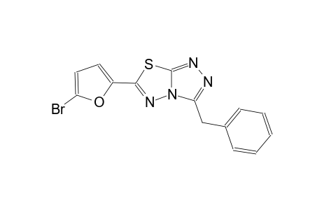 3-benzyl-6-(5-bromo-2-furyl)[1,2,4]triazolo[3,4-b][1,3,4]thiadiazole