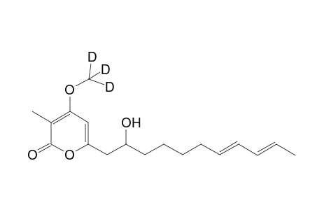 3-Methyl-6-[(7E,9E)-2-oxidanylundeca-7,9-dienyl]-4-(trideuteriomethoxy)pyran-2-one