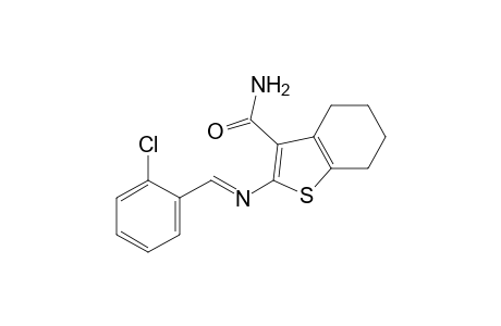 2-[(o-chlorobenzylidene)amino]-4,5,6,7-tetrahydrobenzo[b]thiophene-3-carboxamide