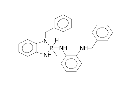 2-(ORTHO-BENZYLAMINOPHENYLAMINO)-2-METHYL-3-BENZYL-4,5-BENZO-2-HYDRO-1,3,2-DIAZAPHOSPHOLANE