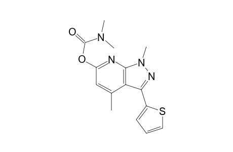 Carbamic acid, N,N-dimethyl-, [1,4-dimethyl-3-(2-thienyl)-pyrazolo[3,4-b]pyridin-6-yl] ester