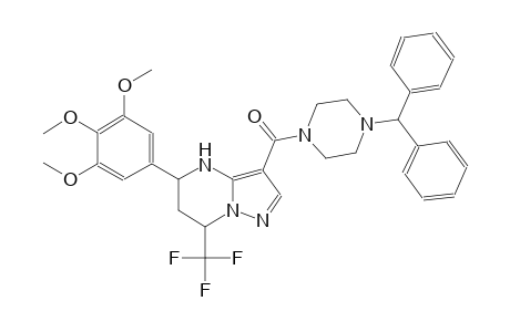 3-[(4-benzhydryl-1-piperazinyl)carbonyl]-7-(trifluoromethyl)-5-(3,4,5-trimethoxyphenyl)-4,5,6,7-tetrahydropyrazolo[1,5-a]pyrimidine