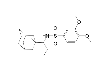 Benzenesulfonamide, N-[1-(1-adamantyl)propyl]-3,4-dimethoxy-