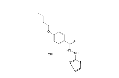 p-(pentyloxy)benzoic acid, 2-(2-thiazolyl)hydrazide, hydrochloride