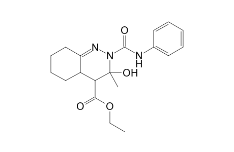 Ethyl 2-(anilinocarbonyl)-3-hydroxy-3-methyl-2,3,4,4a,5,6,7,8-octahydrocinnoline-4-carboxylate