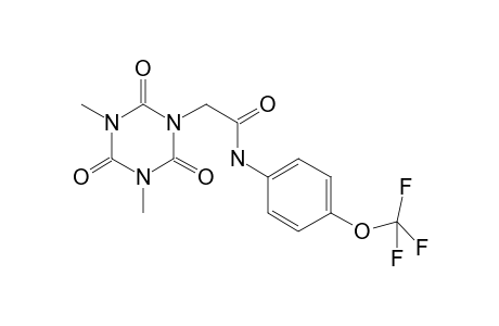 1,3,5-Triazine-1-acetamide, hexahydro-3,5-dimethyl-2,4,6-trioxo-N-[4-(trifluoromethoxy)phenyl]-