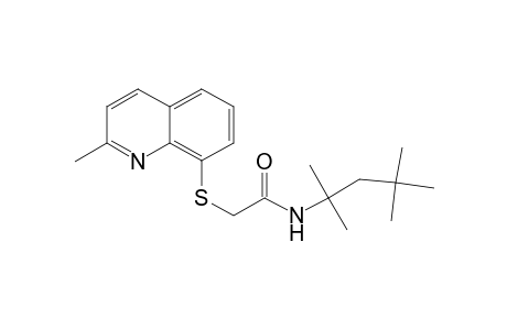 2-[(2-Methyl-8-quinolinyl)sulfanyl]-N-(1,1,3,3-tetramethylbutyl)acetamide