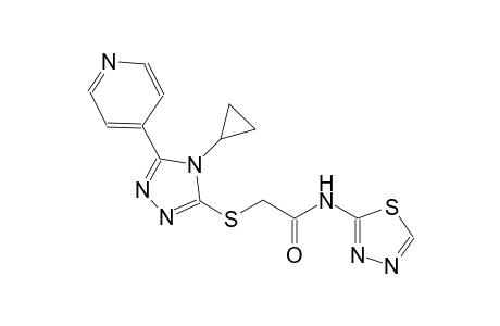 acetamide, 2-[[4-cyclopropyl-5-(4-pyridinyl)-4H-1,2,4-triazol-3-yl]thio]-N-(1,3,4-thiadiazol-2-yl)-