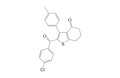 2-(4-Chlorobenzoyl)-3-(4-methylphenyl)-6,7-dihydro-1-benzothiophen-4(5H)-one