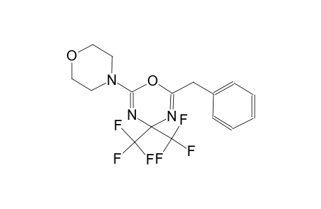 2-Benzyl-6-morpholin-4-yl-4,4-bis-trifluoromethyl-4H-[1,3,5]oxadiazine