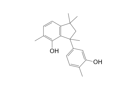 3-(3'-HYDROXY-4'-METHYLPHENYL)-1,1,3,5-TETRAMETHYL-INDAN-4-OL