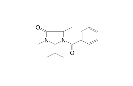 1-Benzoyl-2-tert-butyl-3,5-dimethyl-4-imidazolidinone