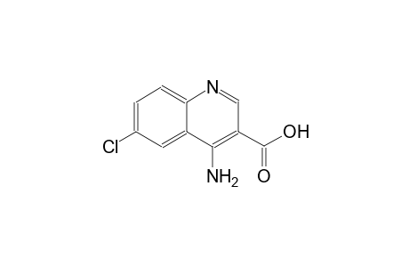 3-quinolinecarboxylic acid, 4-amino-6-chloro-