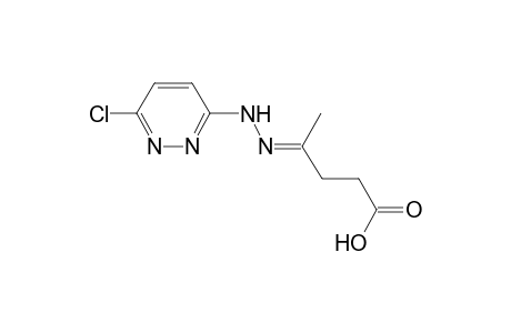 (4E)-4-[(6-chloro-3-pyridazinyl)hydrazono]pentanoic acid