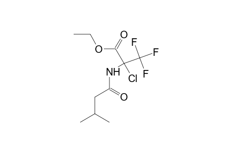 Ethyl 2-chloro-3,3,3-trifluoro-2-[(3-methylbutanoyl)amino]propanoate