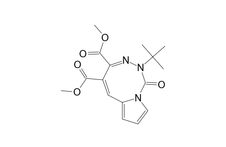 5-Tert-butyl-2,3-dimethoxycarbonyl-5,6-dihydropyrrolo(1,2-d)(1,2,4)triazocin-6-one