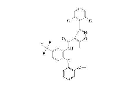 3-(2,6-DICHLOROPHENYL)-6'-(o-METHOXYPHENOXY)-5-METHYL-alpha,alpha,alpha-TRIFLUORO-4-ISOXAZOLECARBOXY-m-TOLUIDIDE