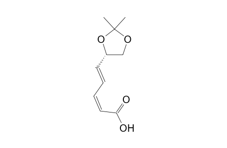 (S,2Z,4E)-5-(2,2-Dimethyl-1,3-dioxolan-4-yl)penta-2,4-dienoic Acid