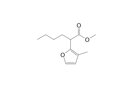 2-(3-Methyl-2-furanyl)hexanoic acid methyl ester