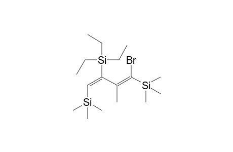 (1Z,3.E)1-Bromo-2-methyl-3-triethylsilyl-1,4-bis(trimethylsilyl)-1,3-butadiene