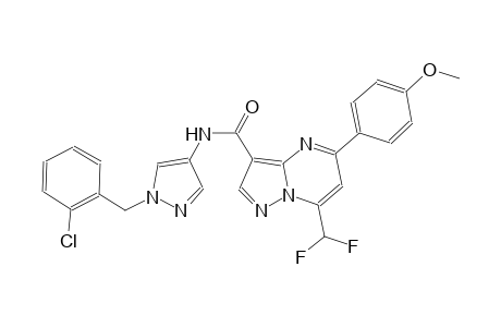 N-[1-(2-chlorobenzyl)-1H-pyrazol-4-yl]-7-(difluoromethyl)-5-(4-methoxyphenyl)pyrazolo[1,5-a]pyrimidine-3-carboxamide