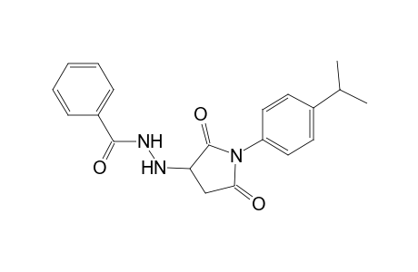 N'-[1-(4-isopropylphenyl)-2,5-dioxo-3-pyrrolidinyl]benzohydrazide