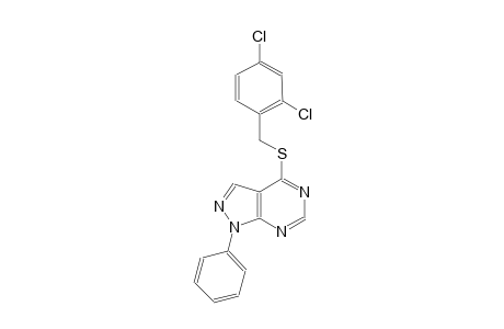 4-[(2,4-dichlorobenzyl)sulfanyl]-1-phenyl-1H-pyrazolo[3,4-d]pyrimidine