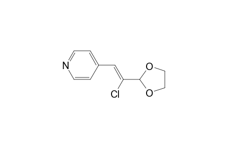 4-[(Z)-2-Chloro-2-(1,3-dioxolan-2-yl)vinyl]pyridine