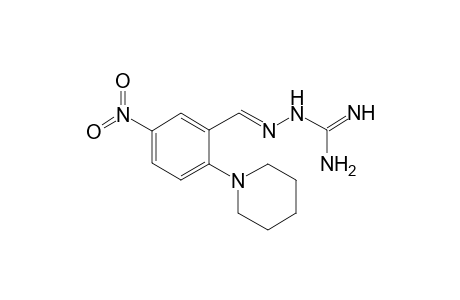 (2E)-2-[5-Nitro-2-(1-piperidinyl)benzylidene]hydrazinecarboximidamide
