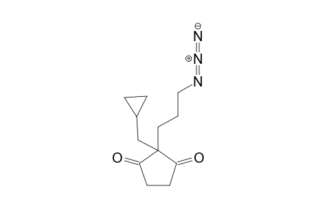 2-(3-azidopropyl)-2-(cyclopropylmethyl)cyclopentane-1,3-dione