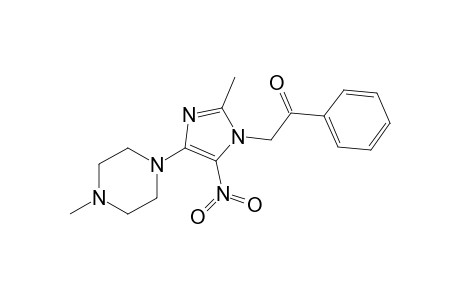 2-Methyl-4-(4-methylpiperazin-1-yl)-5-nitro-1-phenacylimidazole