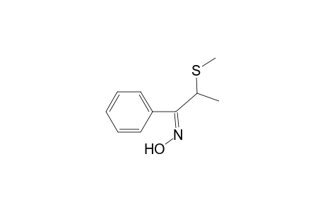 (1E)-2-(Methylsulfanyl)-1-phenyl-1-propanone oxime