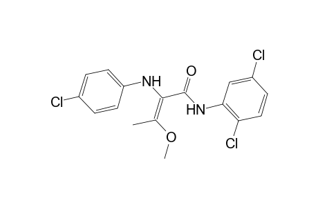 (2E)-2-(4-Chloroanilino)-N-(2,5-dichlorophenyl)-3-methoxy-2-butenamide