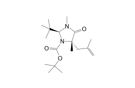 TERT.-BUTYL-(2S,5S)-2-TERT.-BUTYL-3,5-DIMETHYL-5-(2-METHYLALLYL)-4-OXOIMIDAZOLIDINE-1-CARBOXYLATE;MAJOR-ROTAMER