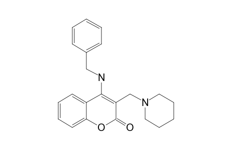 4-(Benzylamino)-3-(piperidinomethyl)coumarin