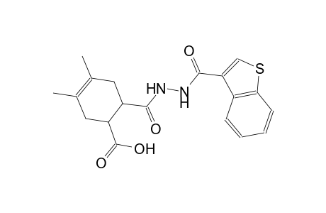 6-{[2-(1-benzothien-3-ylcarbonyl)hydrazino]carbonyl}-3,4-dimethyl-3-cyclohexene-1-carboxylic acid