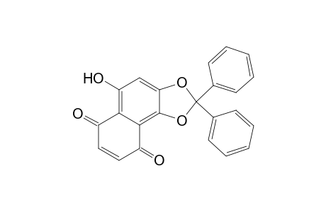 5-Hydroxy-2,2-diphenyl-benzo[g][1,3]benzodioxole-6,9-dione