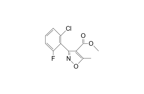 4-Isoxazolecarboxylic acid, 3-(2-chloro-6-fluorophenyl)-5-methyl-, methyl ester