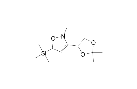 2-Methyl-5-(trimethylsilyl)-3-(2,2-dimethyl-1,3-dioxolan-4-yl)isoxazoline