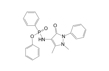 Phenyl N-(1,5-dimethyl-3-oxo-2-phenyl-2,3-dihydro-1H-pyrazol-4-yl)-p-phenylphosphonamidoate