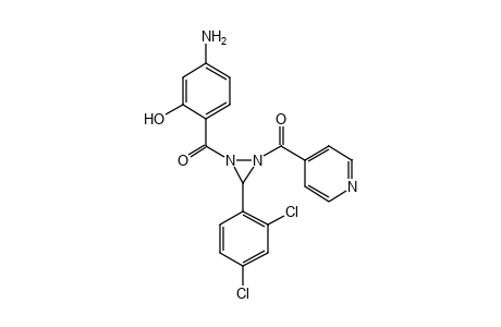 1-(4-aminosalicyloyl)-3-(2,4-dichlorophenyl)-2-isonicotinoyldiaziridine