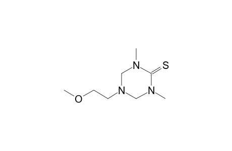 5-(2-Hydroxyethyl)-1,3,5-triazinane-2-thione, N,N',o-tris-methyl