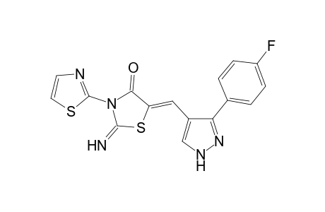 5'-[3-(4-Fluoro-phenyl)-1H-pyrazol-4-ylmethylene]-2'-imino-[2,3']bithiazolyl-4'-one