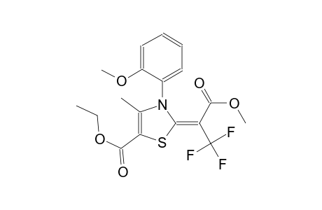 ethyl (2Z)-3-(2-methoxyphenyl)-4-methyl-2-[2,2,2-trifluoro-1-(methoxycarbonyl)ethylidene]-2,3-dihydro-1,3-thiazole-5-carboxylate